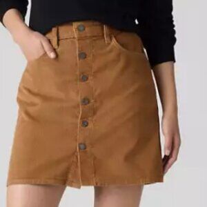 NEW  Levi's Women's  Retro Button Front Skirt – Sweet Honey  | Size 32 🤍
